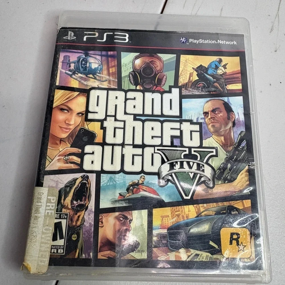 Grand Theft Auto V PS3 PlayStation 3 Complete Game Disc Case Manual